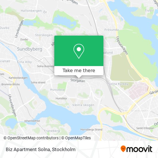 Biz Apartment Solna map