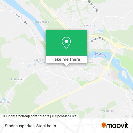 Stadshusparken map