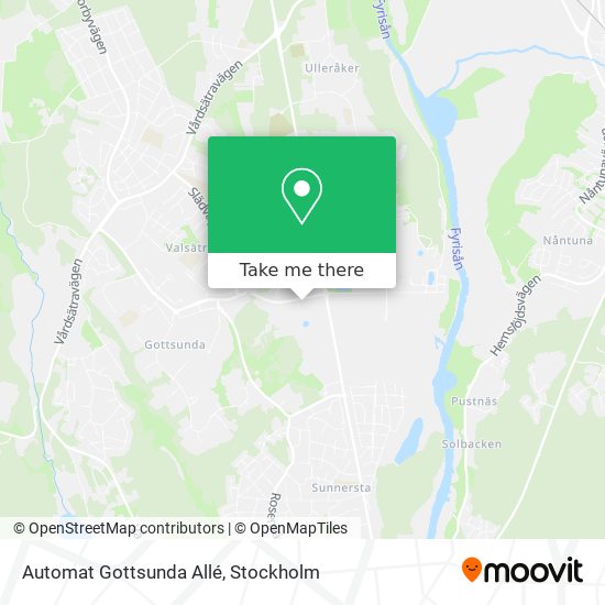 Automat Gottsunda Allé map