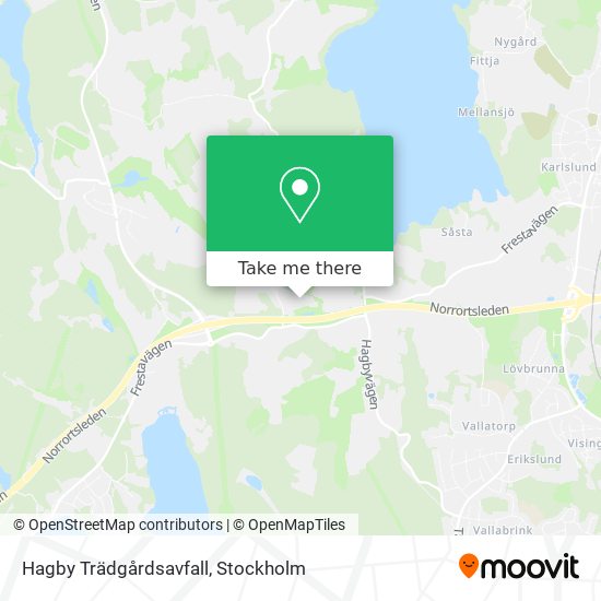 Hagby Trädgårdsavfall map