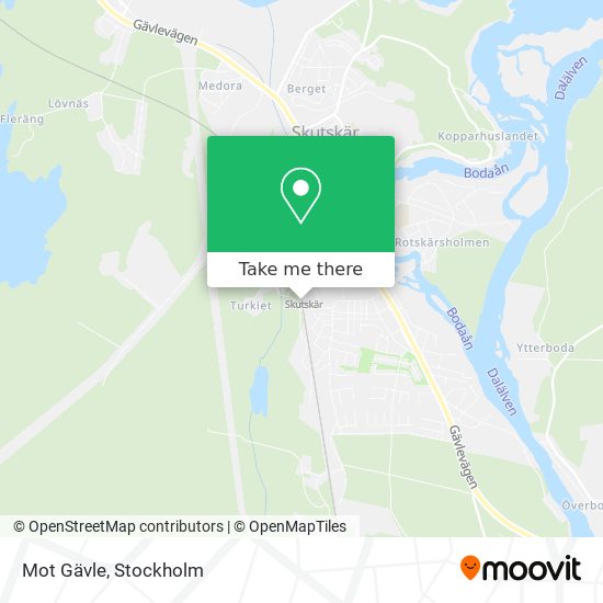 Mot Gävle map