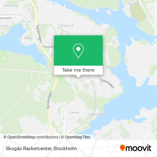 Skogås Racketcenter map