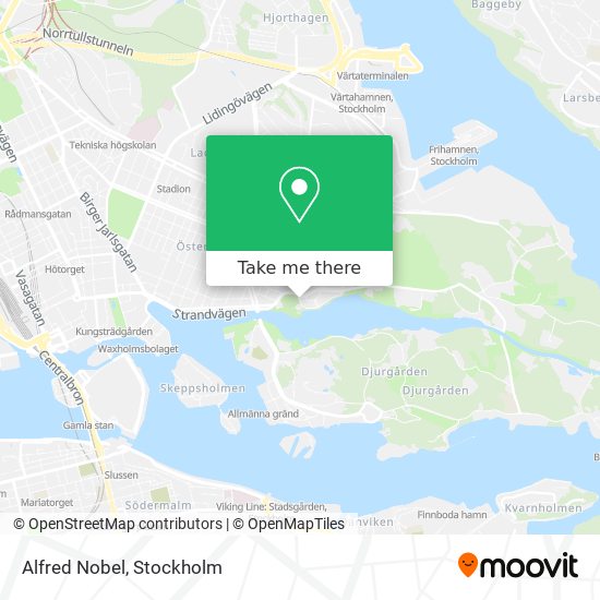 Alfred Nobel map