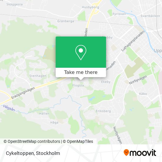 Cykeltoppen map