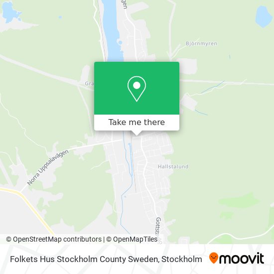 Folkets Hus Stockholm County Sweden map