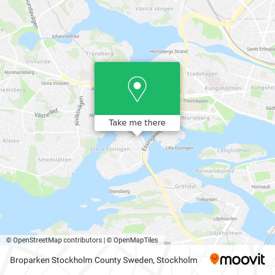 Broparken Stockholm County Sweden map