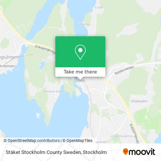 Stäket Stockholm County Sweden map