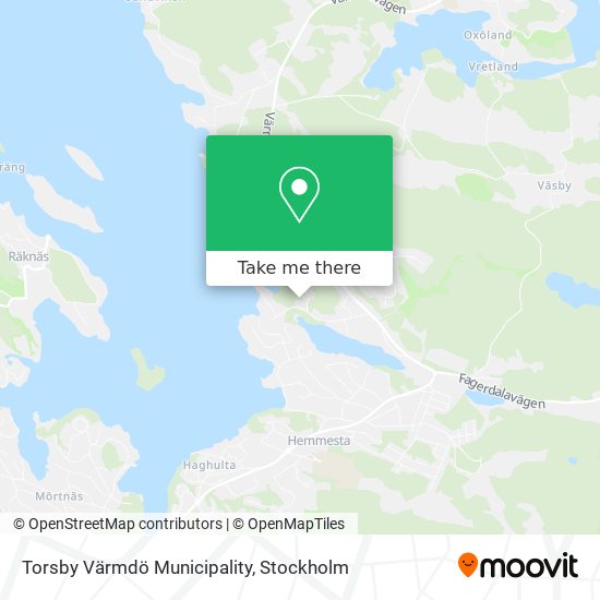 Torsby Värmdö Municipality map