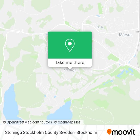 Steninge Stockholm County Sweden map