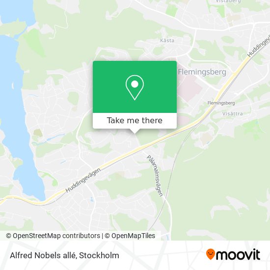 Alfred Nobels allé map