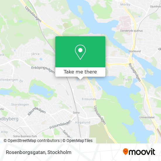 Rosenborgsgatan map