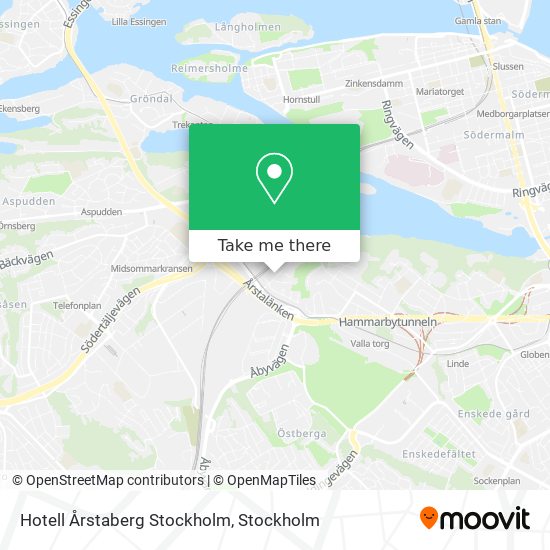 Hotell Årstaberg Stockholm map