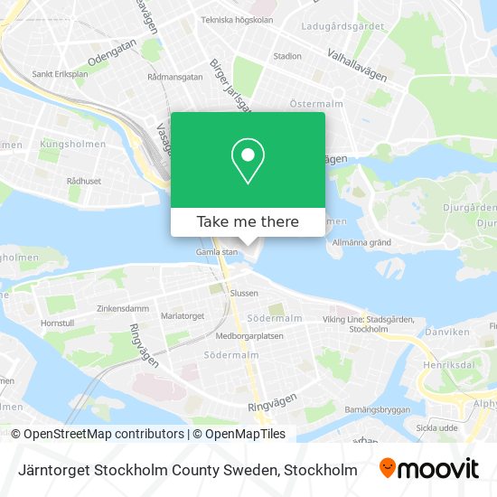 Järntorget Stockholm County Sweden map