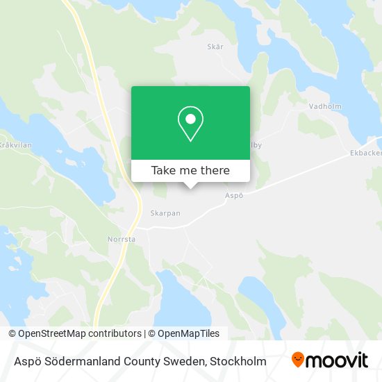 Aspö Södermanland County Sweden map