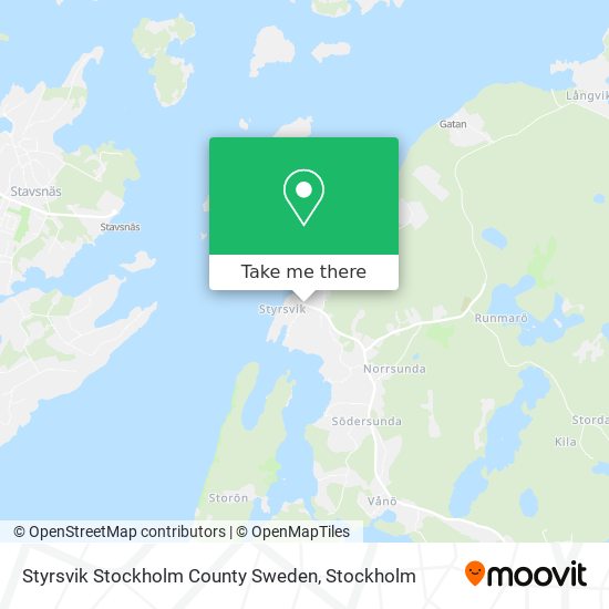 Styrsvik Stockholm County Sweden map