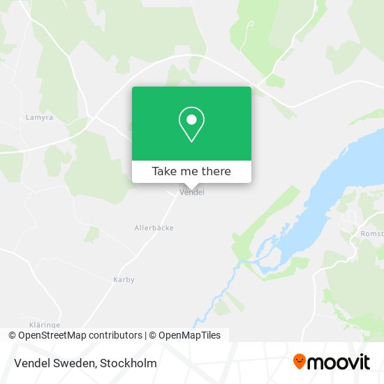 Vendel Sweden map