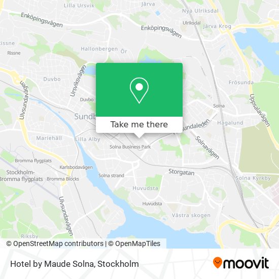 Hotel by Maude Solna map