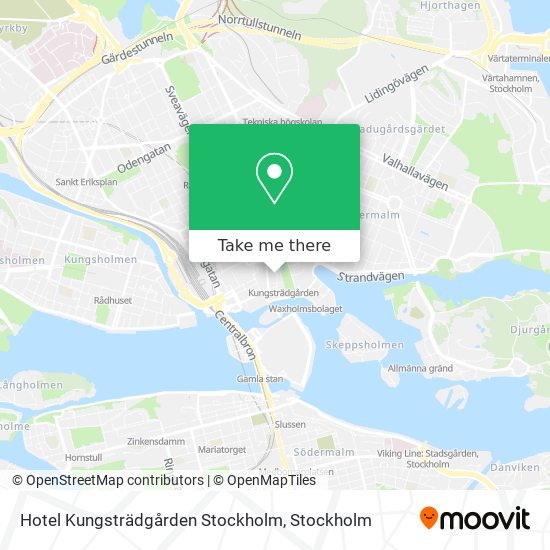 Hotel Kungsträdgården Stockholm map