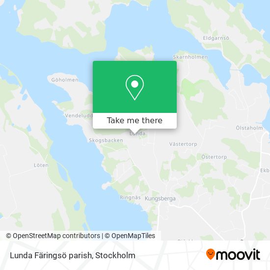 Lunda Färingsö parish map