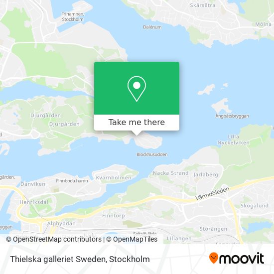 Thielska galleriet Sweden map