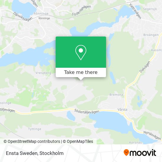 Ensta Sweden map