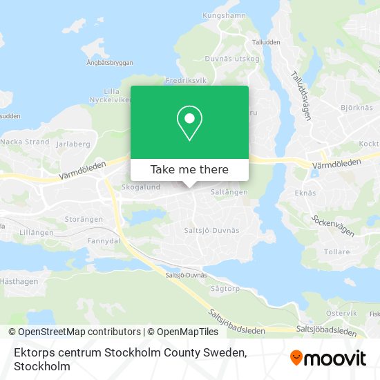 Ektorps centrum Stockholm County Sweden map