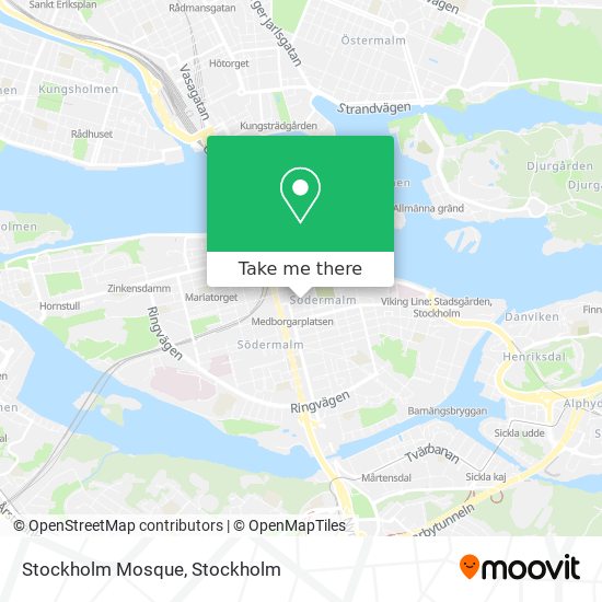 Stockholm Mosque map