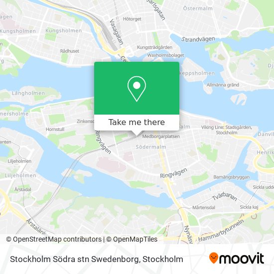 Stockholm Södra stn Swedenborg map