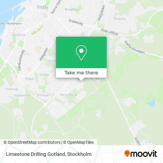 Limestone Drilling Gotland map