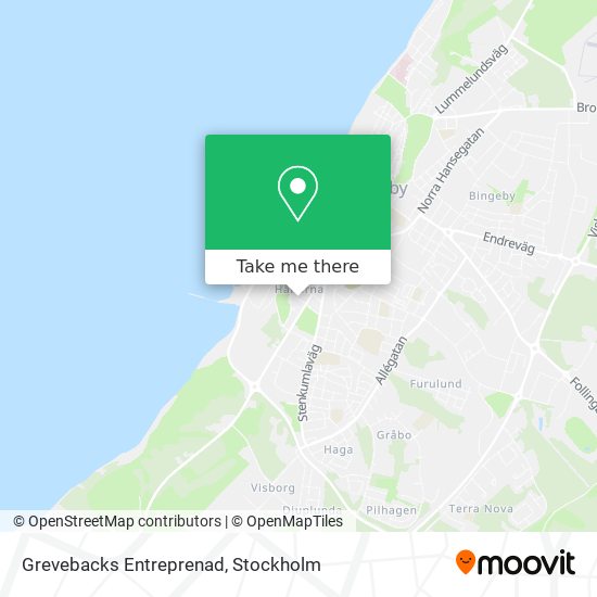 Grevebacks Entreprenad map