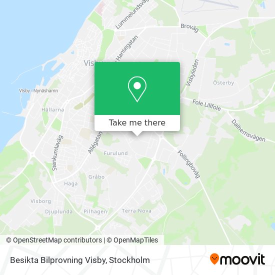 Besikta Bilprovning Visby map