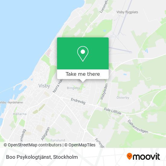 Boo Psykologtjänst map