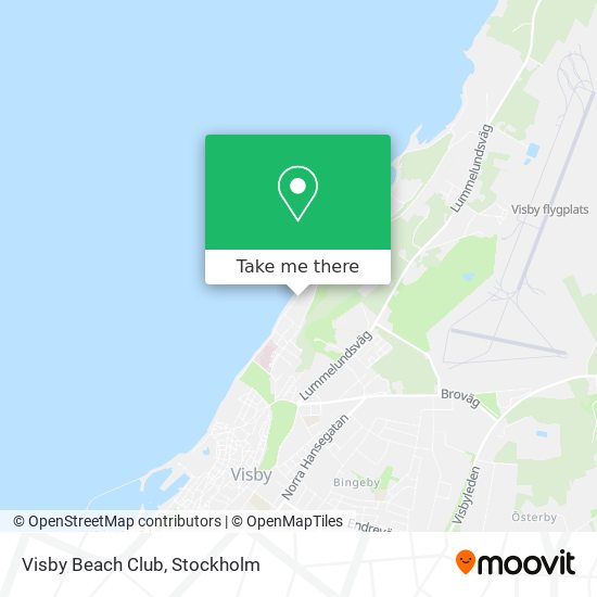 Visby Beach Club map