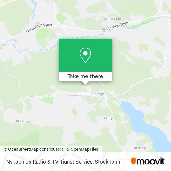 Nyköpings Radio & TV Tjänst Service map