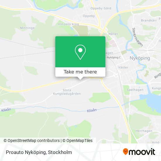 Proauto Nyköping map