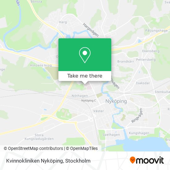 Kvinnokliniken Nyköping map