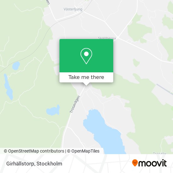 Girhällstorp map