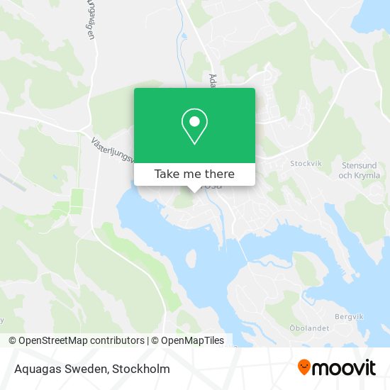 Aquagas Sweden map