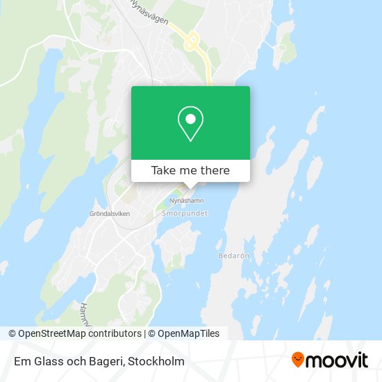 Em Glass och Bageri map