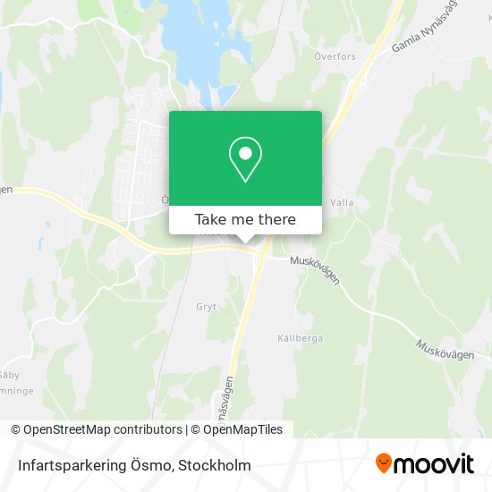 Infartsparkering Ösmo map