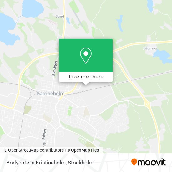 Bodycote in Kristineholm map