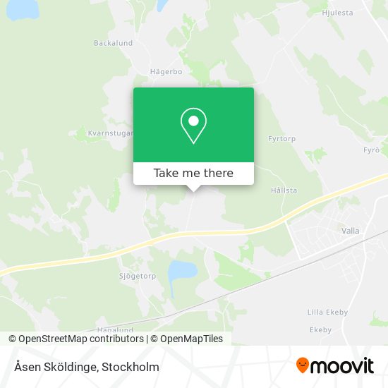 Åsen Sköldinge map