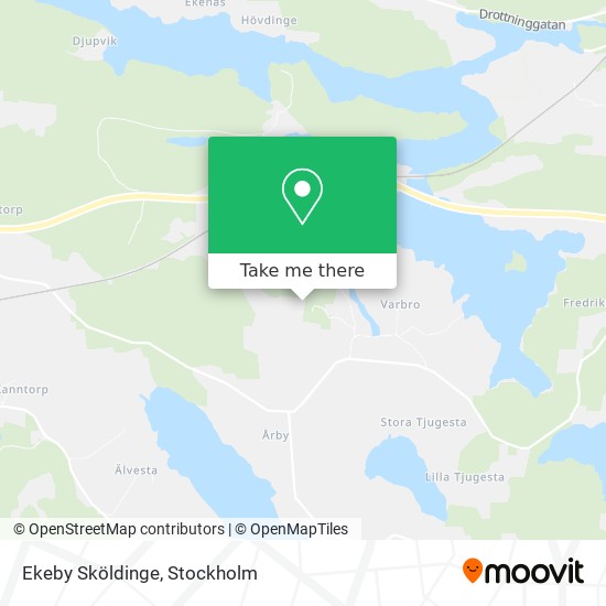 Ekeby Sköldinge map