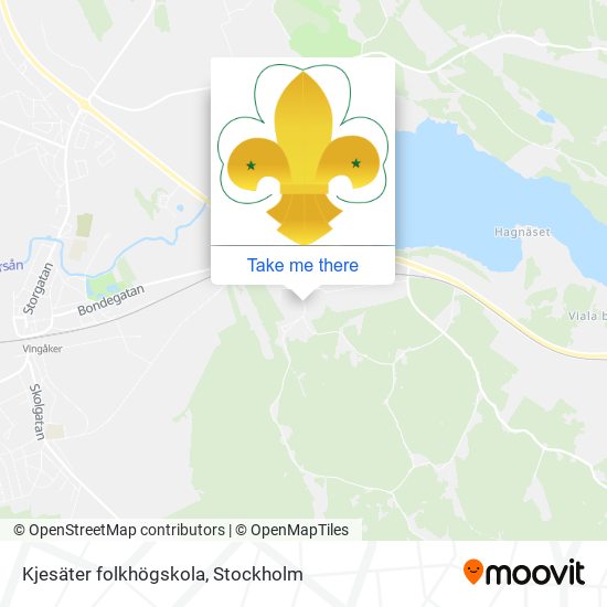 Kjesäter folkhögskola map