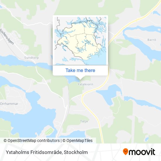 Yxtaholms Fritidsområde map