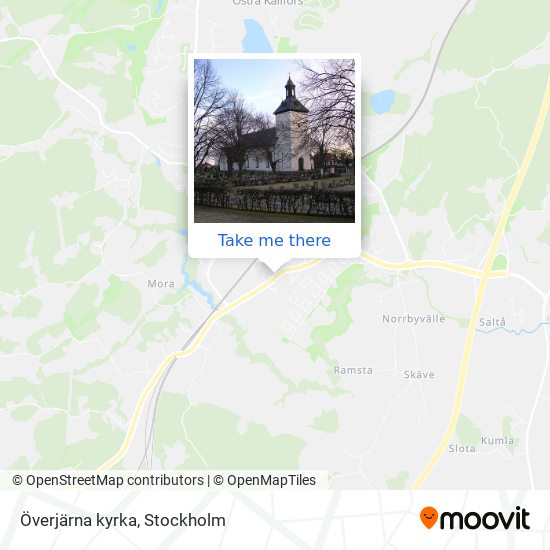 Överjärna kyrka map