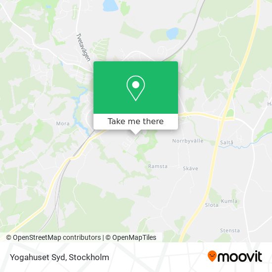 Yogahuset Syd map