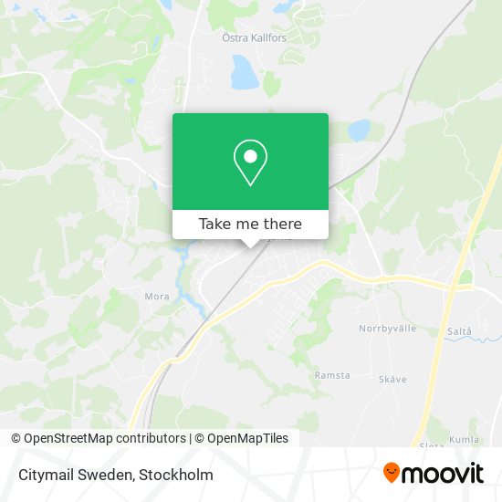 Citymail Sweden map