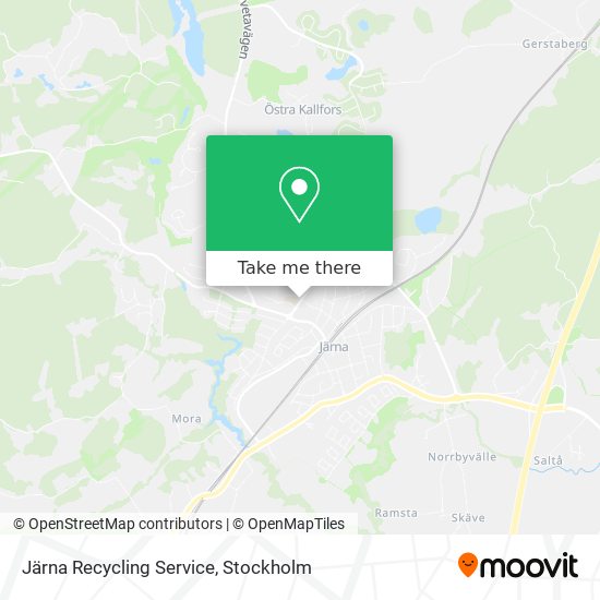 Järna Recycling Service map