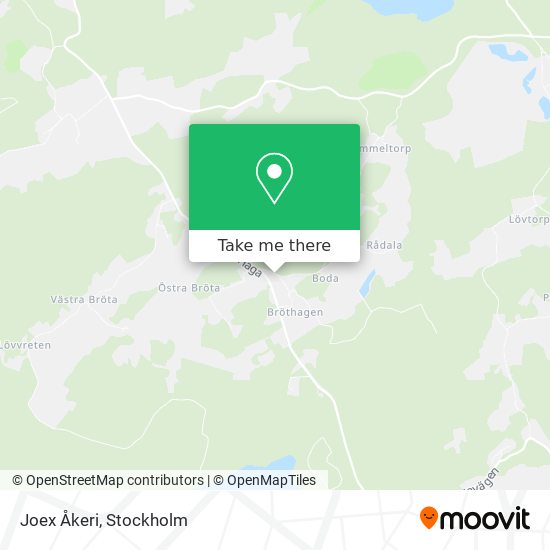 Joex Åkeri map